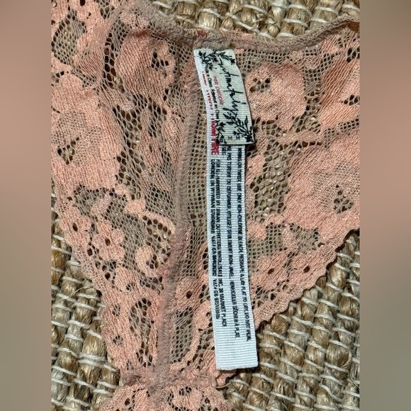 Free People Peach Lace Bralette Sheer Comfort - Picture 6 of 6